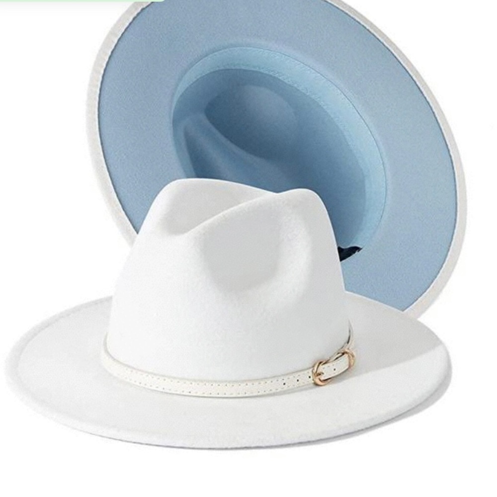 White Felt Fedora